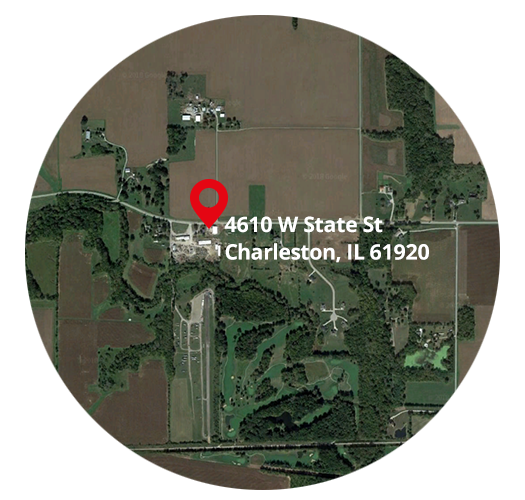 RCR Equipment is located at 4610 W State Street, Charleston, IL 61920